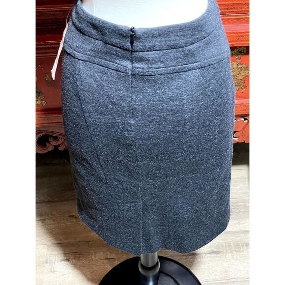 NWT Gerard Darel Grey Wool A-line Skirt - 6 - Picture 3 of 4